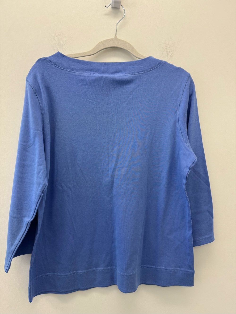 Talbots Periwinkle Blue V-Neck 3/4 Sleeve Top - Picture 5 of 5